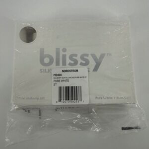 Blissy Mulberry Silk Pillowcase Pure White Standard OEKO-TEX Certified NEW